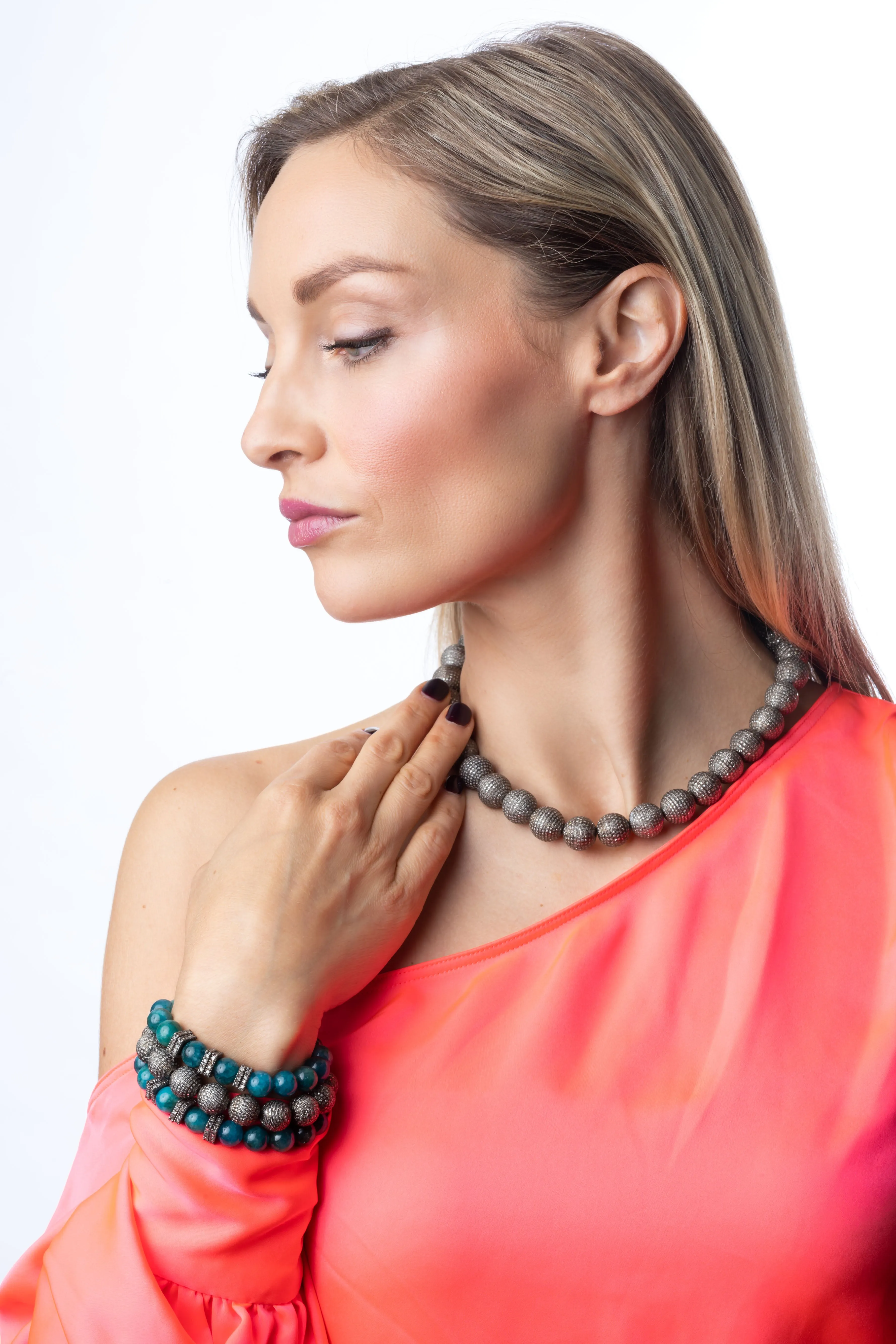 Pave Diamond All Around Necklace