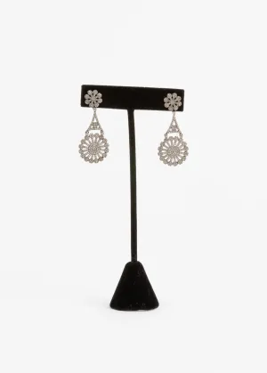 Pave Diamond Earrrings