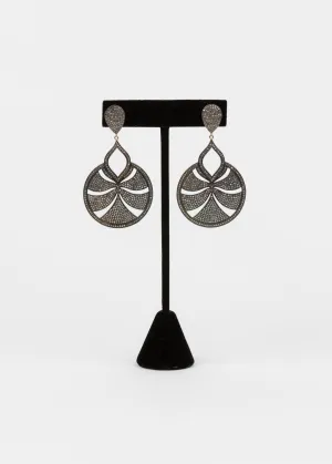Pave Diamond Statment Earrings