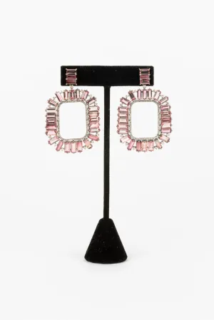 Pave Diamond, Tourmaline Earrings
