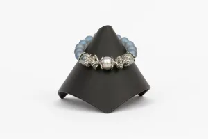 Pearl, Frosted Iolite Bracelet