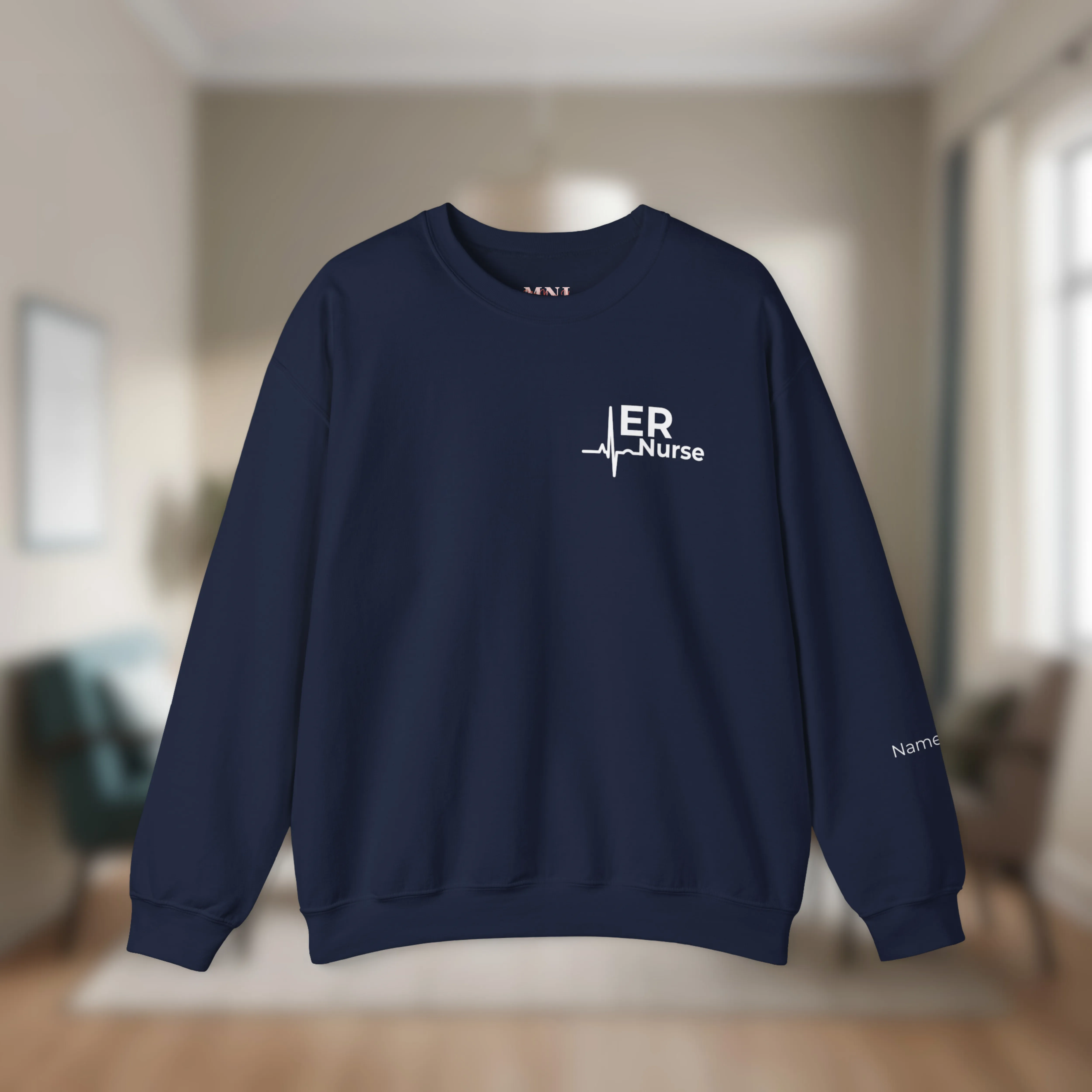 Personalized Unisex ER Nurse Crewneck Sweatshirt | Emergency Room Nurse Gift | Custom Name