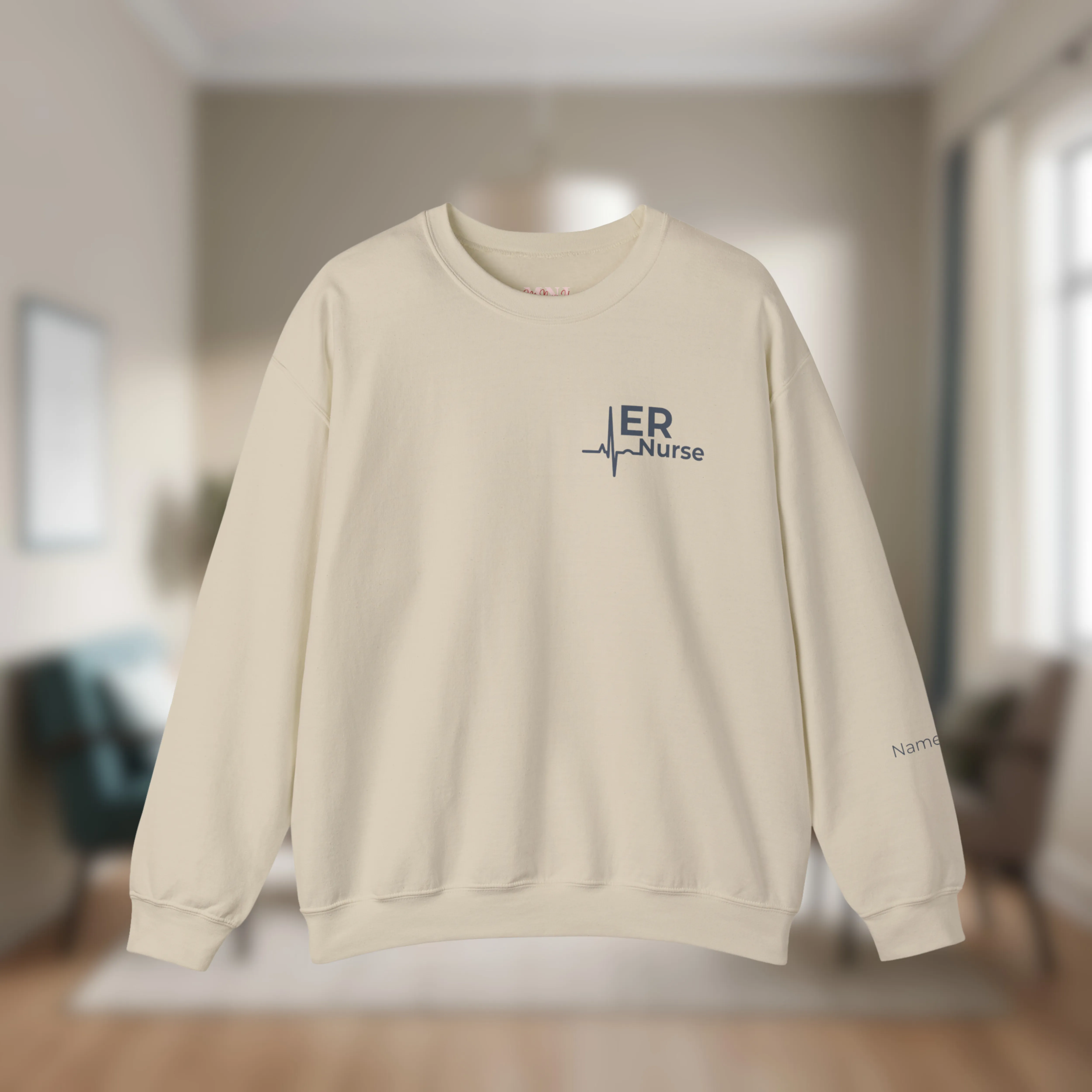 Personalized Unisex ER Nurse Crewneck Sweatshirt | Emergency Room Nurse Gift | Custom Name