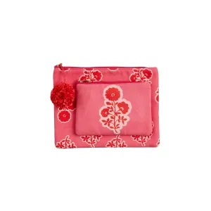 Pink Block Print Case Set