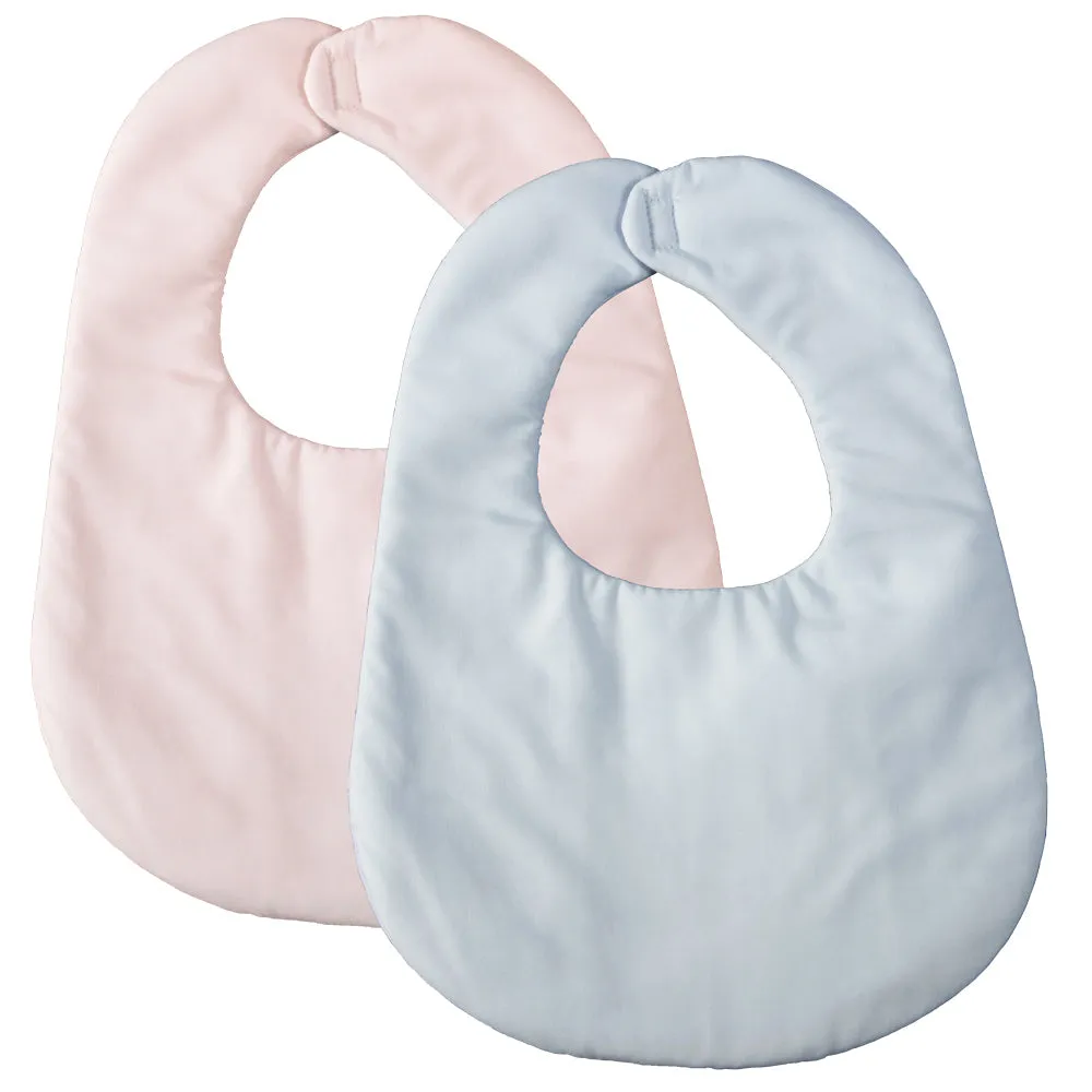Plain Baby Bib in Blue or Pink