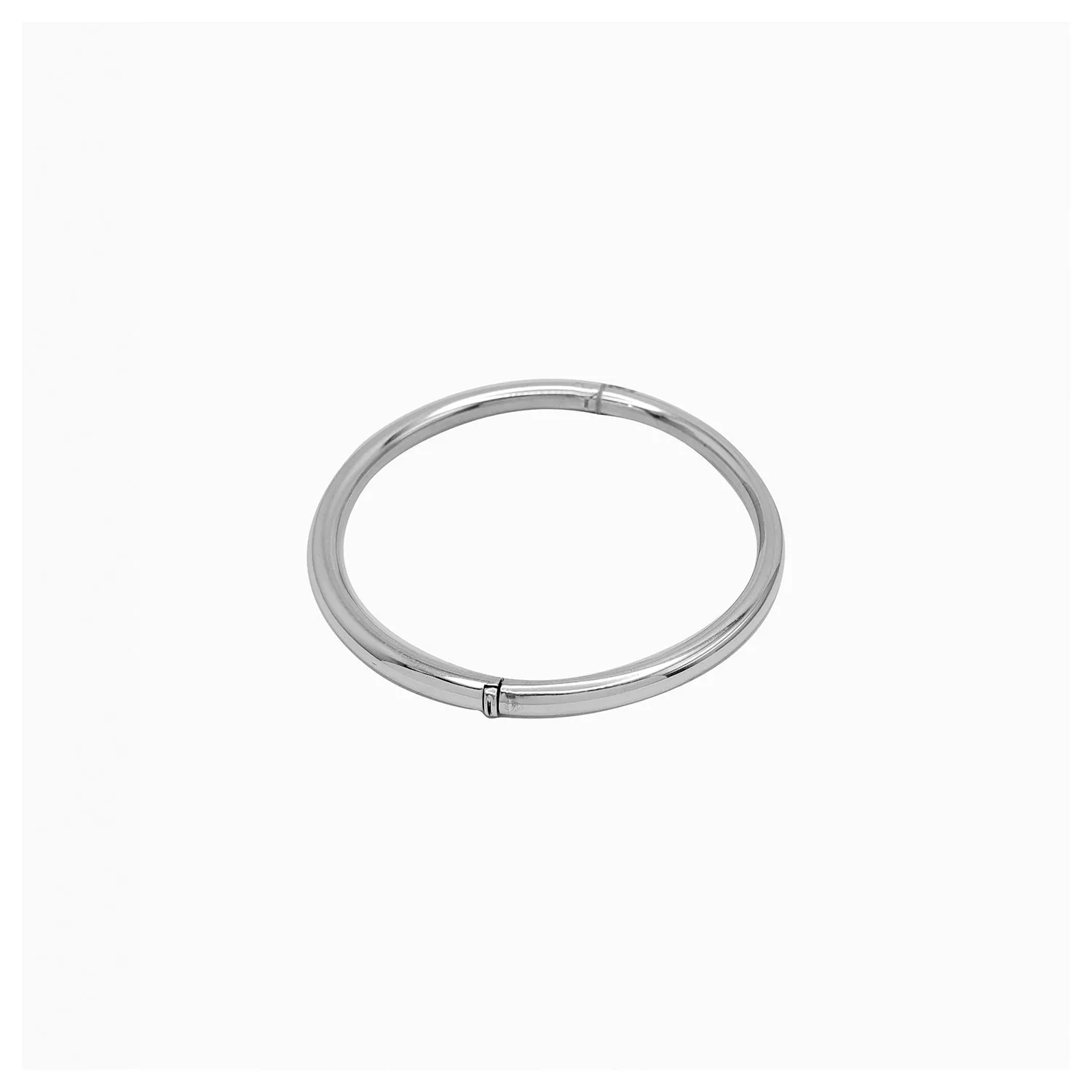 Plain Circular Bangle (Silver)