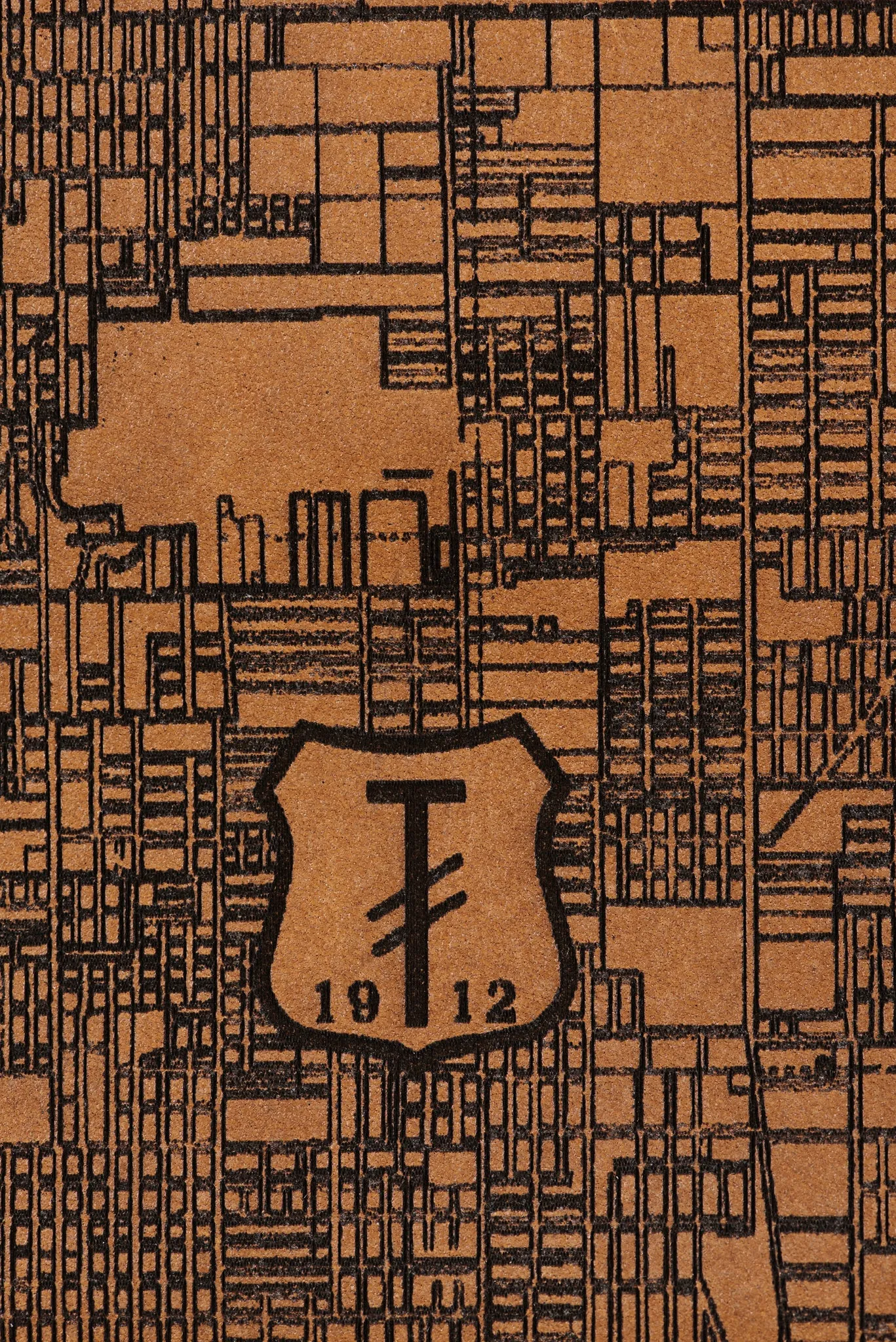Portland, Oregon Map Clutch
