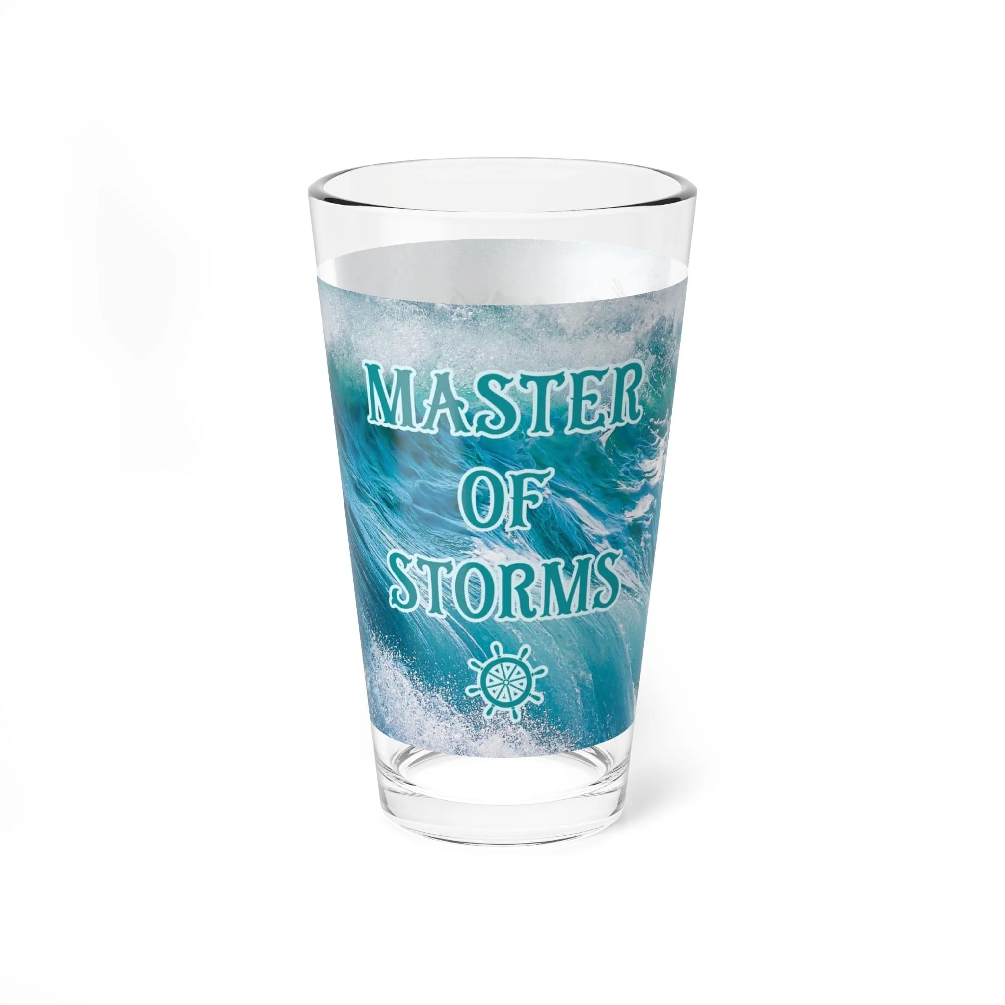 Poseidon Master Of Storms Pint Glass, 16oz