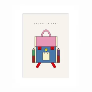 Postkarte "School is cool"
