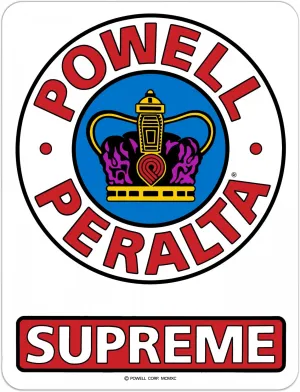 Powell Peralta - Supreme OG 6" Sticker