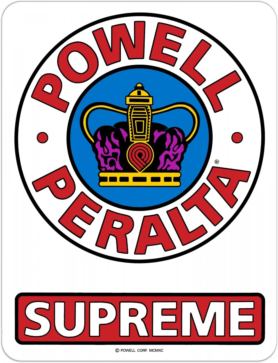 Powell Peralta - Supreme OG 6" Sticker