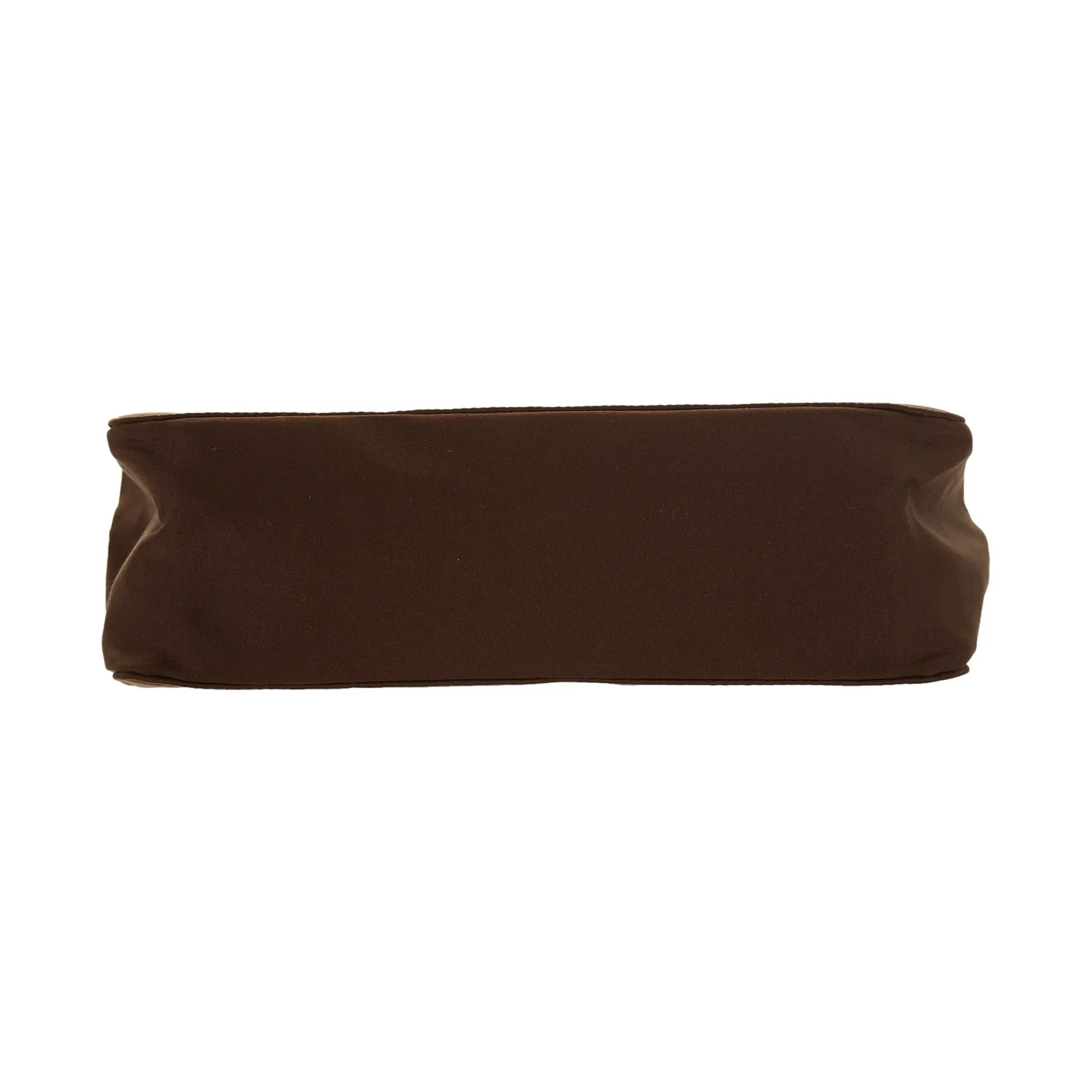 Prada Brown Satin Top Handle Bag
