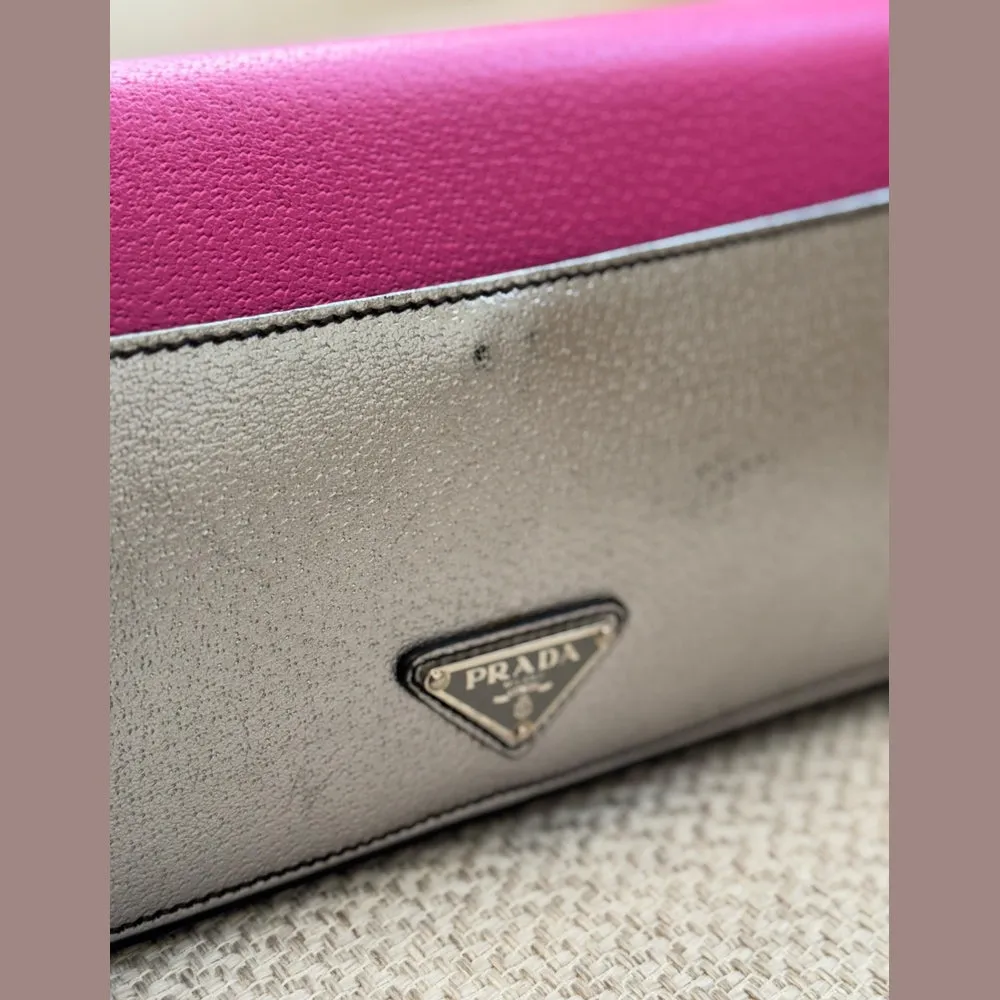 Prada Tricolor Cinghiale Clutch