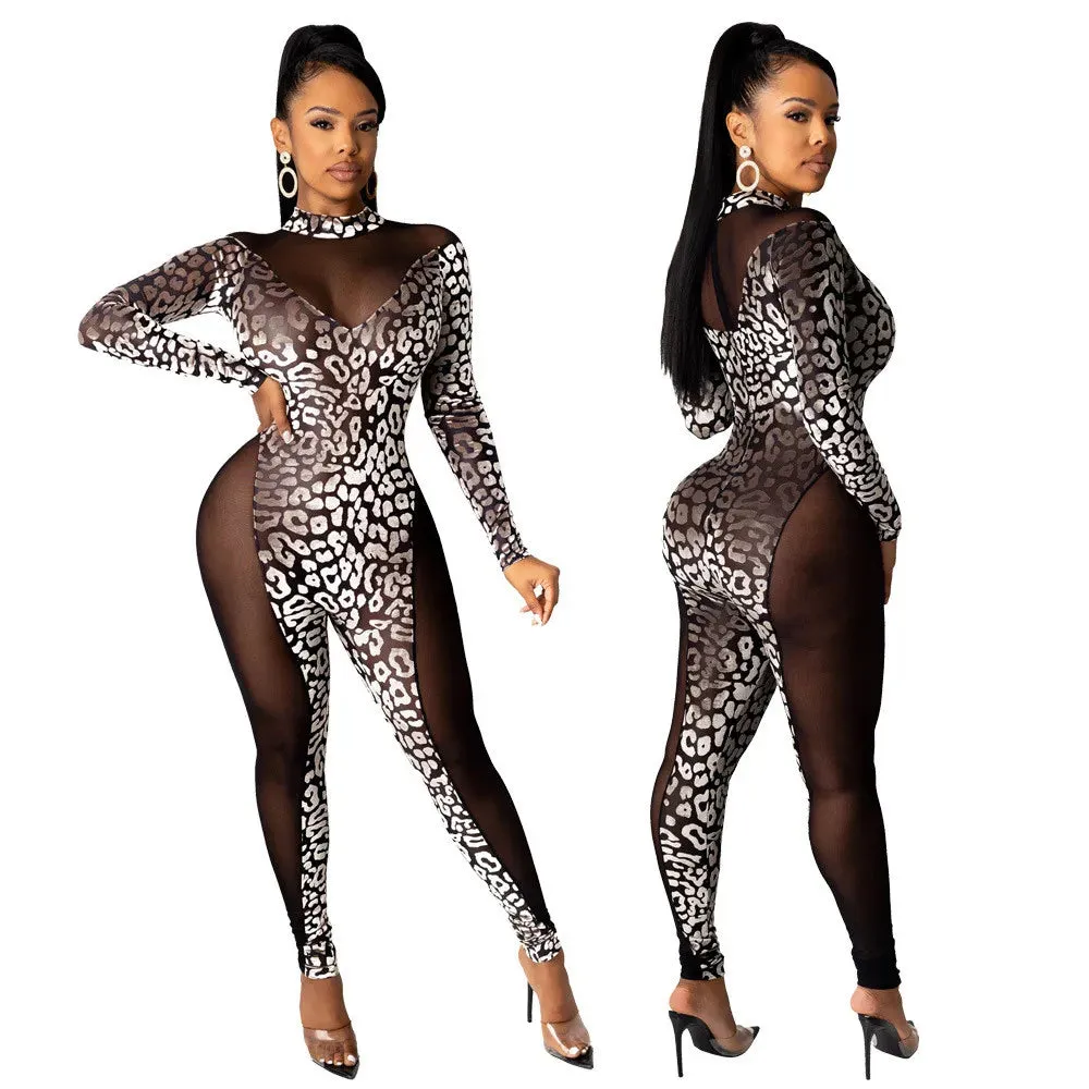 Pretty In Leopard Jumpsuit