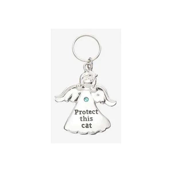 Protect Cat Angel Pet Charm