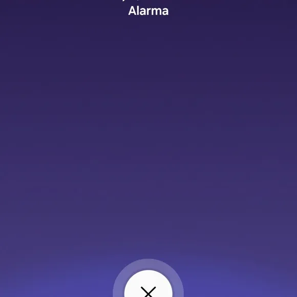Purple Alarm Clock Interface