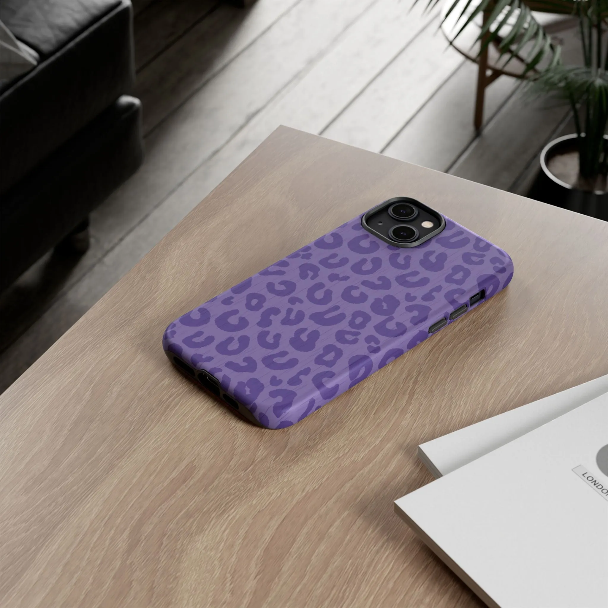 Purple Cheetah Cell Phone Tough Case - Various Styles/Sizes