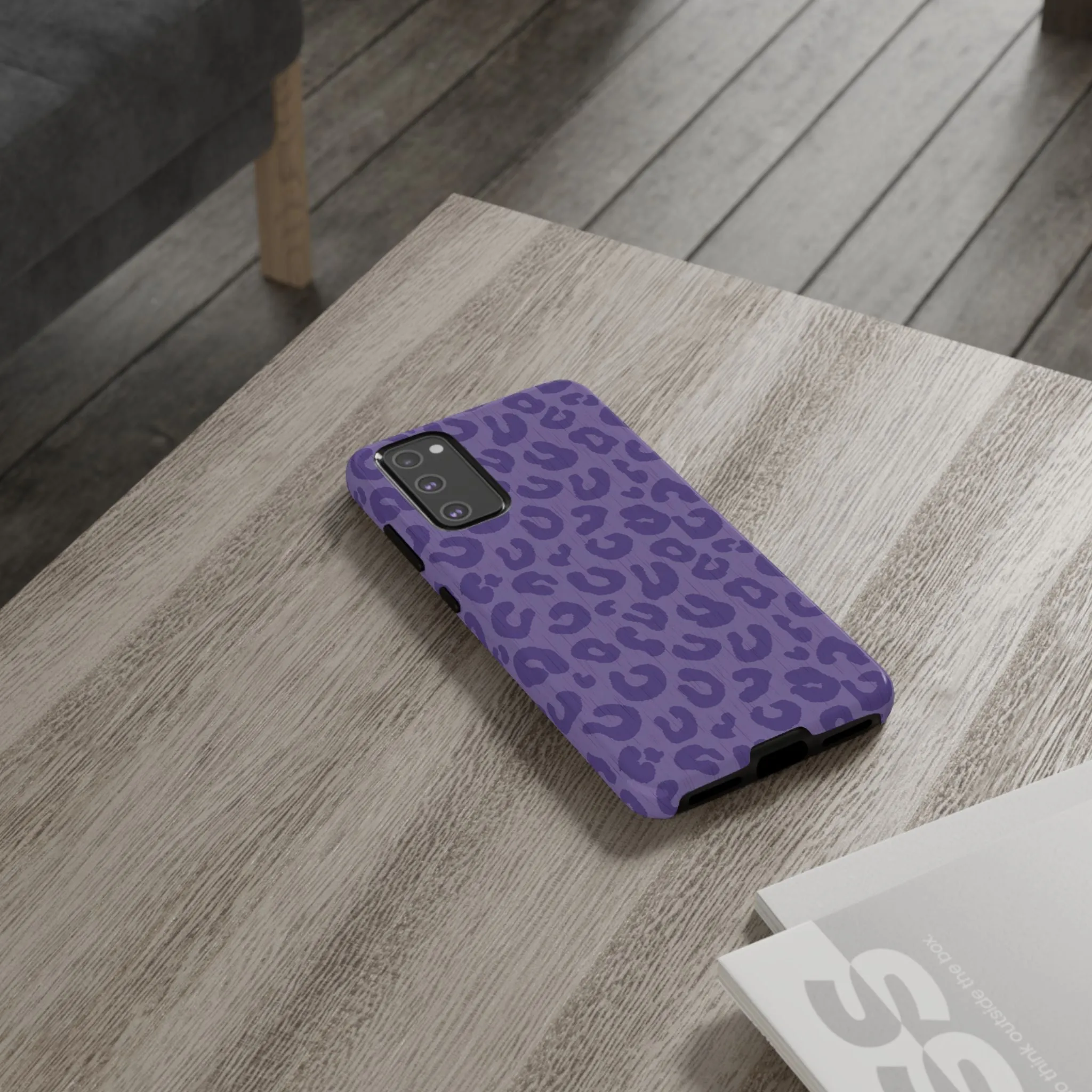 Purple Cheetah Cell Phone Tough Case - Various Styles/Sizes