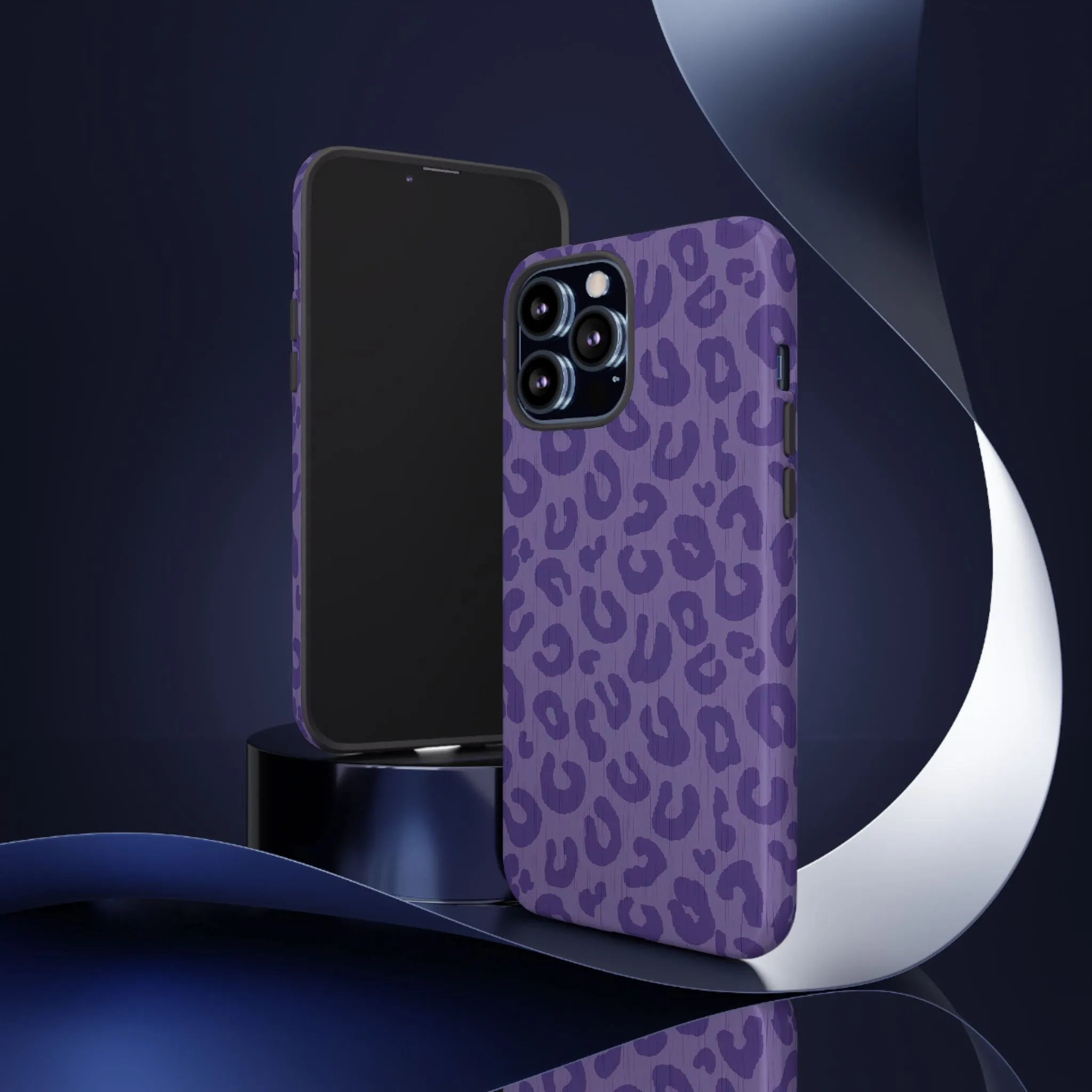 Purple Cheetah Cell Phone Tough Case - Various Styles/Sizes
