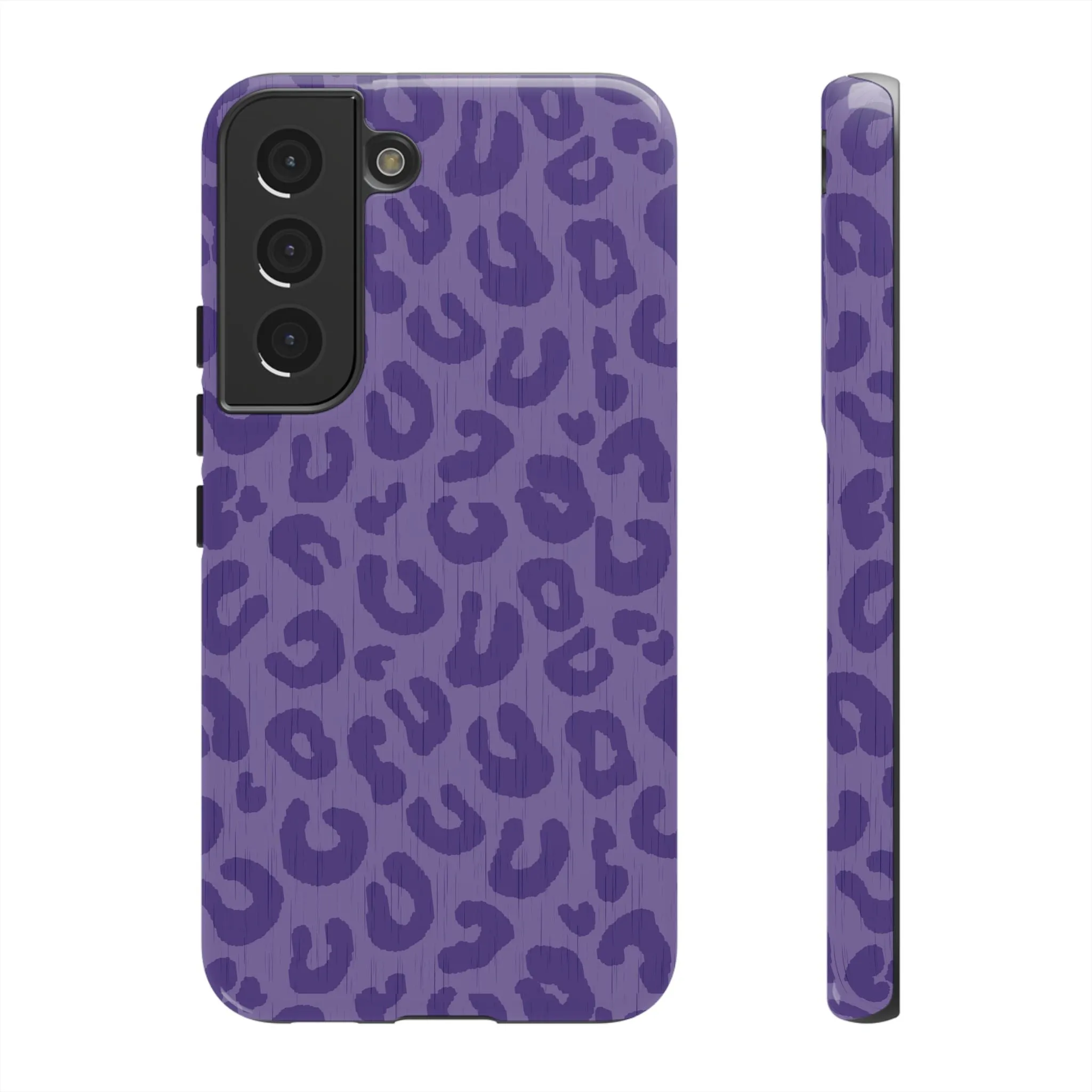 Purple Cheetah Cell Phone Tough Case - Various Styles/Sizes