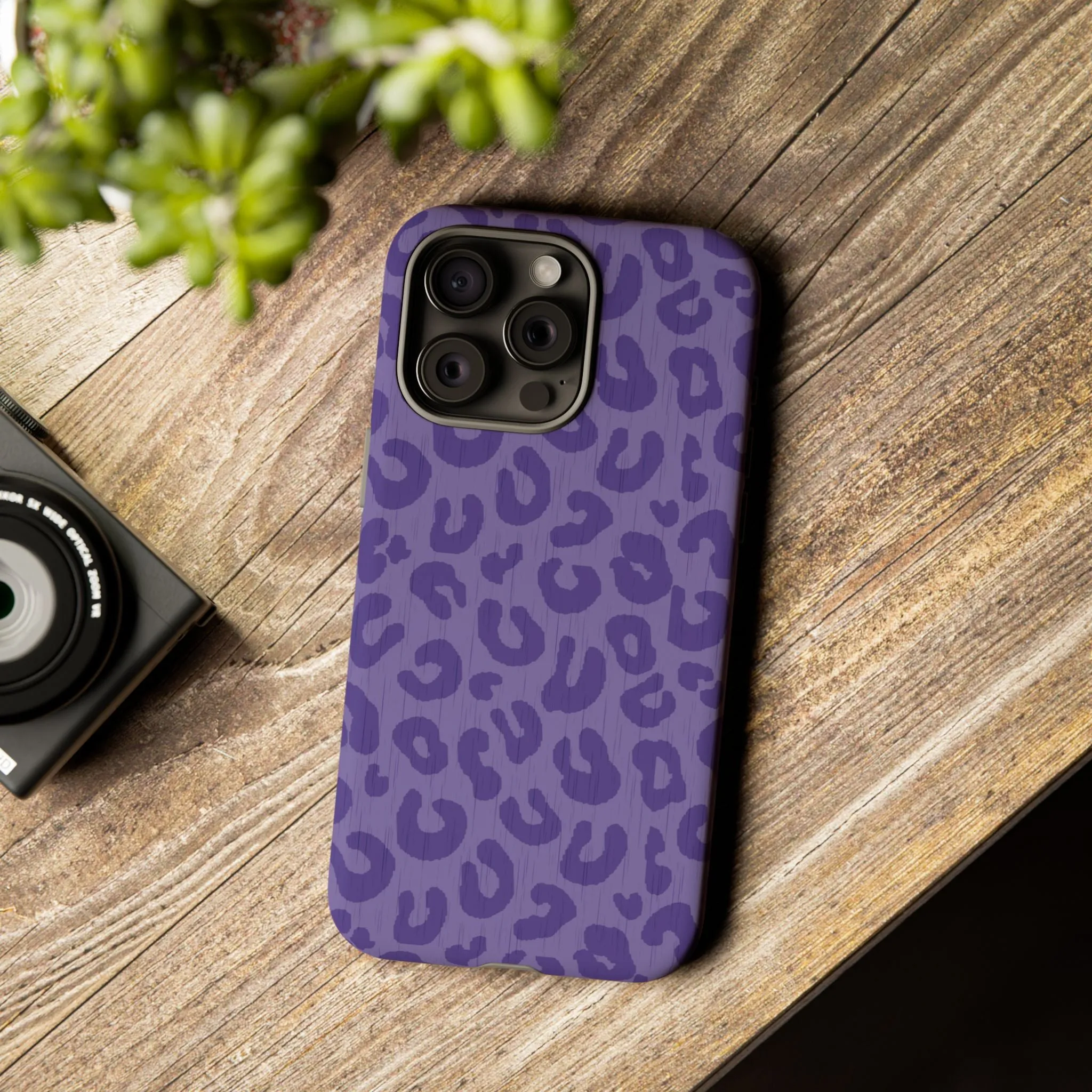 Purple Cheetah Cell Phone Tough Case - Various Styles/Sizes