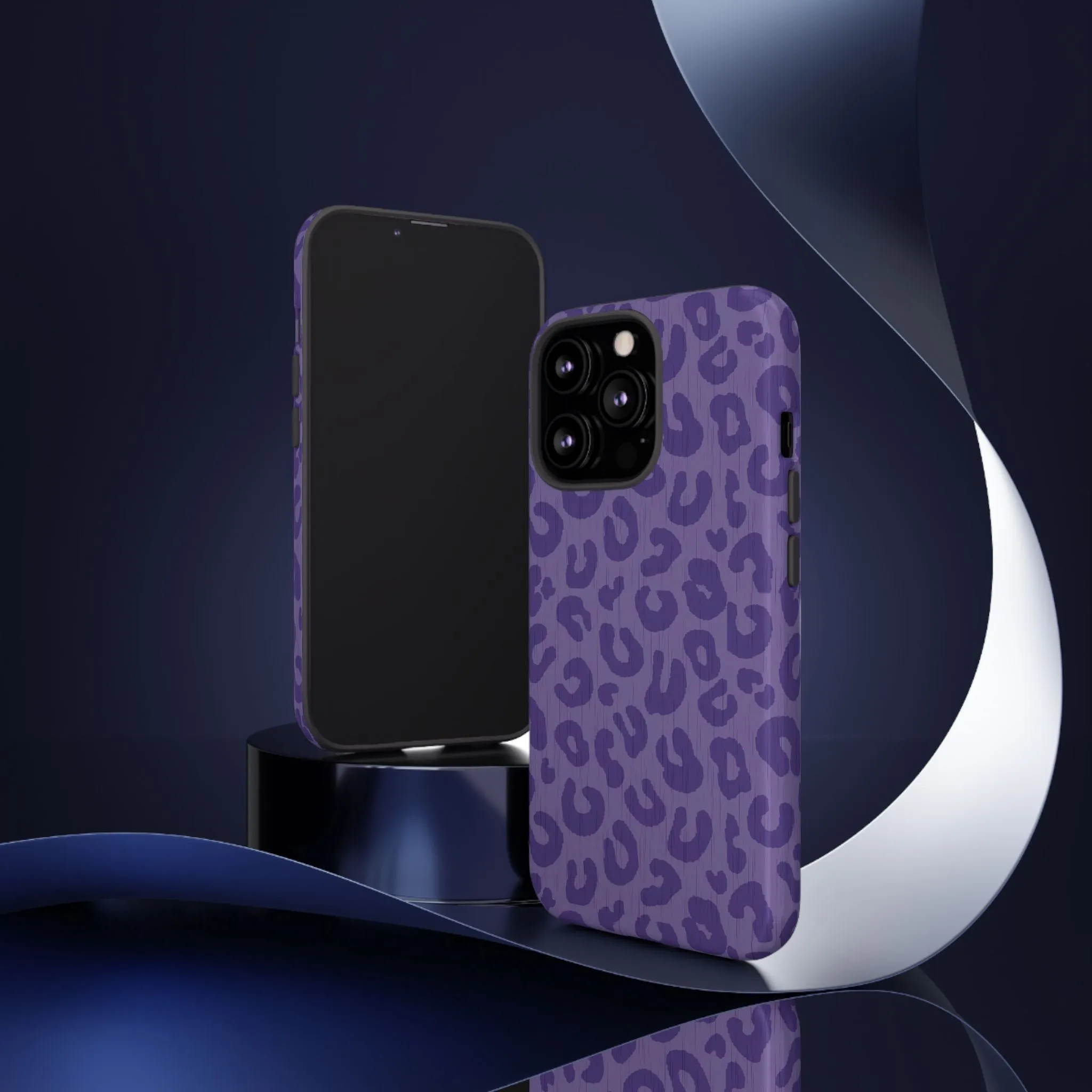 Purple Cheetah Cell Phone Tough Case - Various Styles/Sizes
