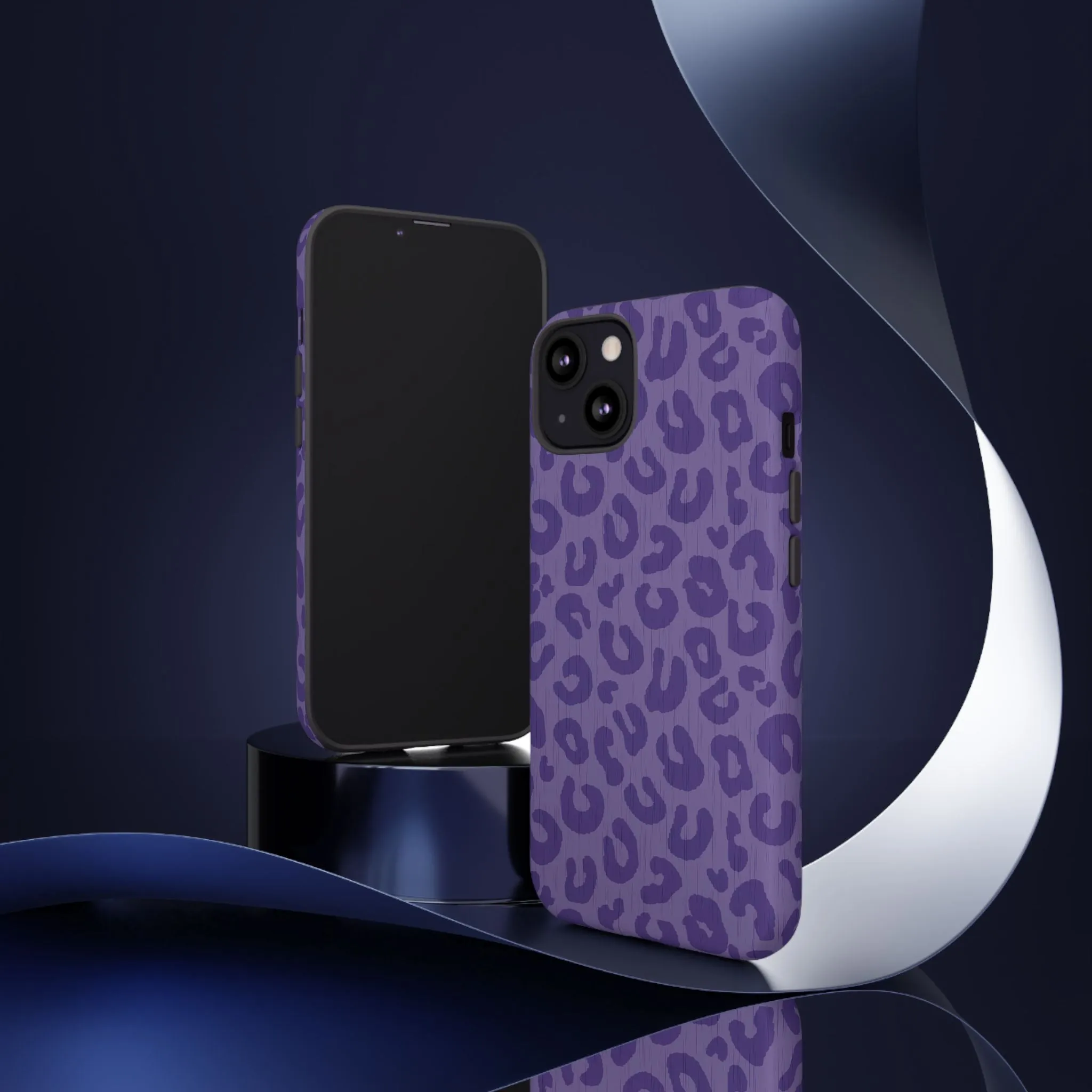 Purple Cheetah Cell Phone Tough Case - Various Styles/Sizes
