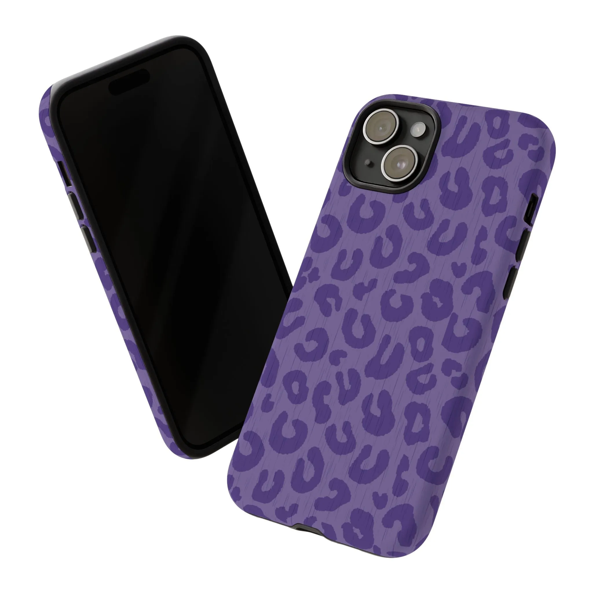 Purple Cheetah Cell Phone Tough Case - Various Styles/Sizes