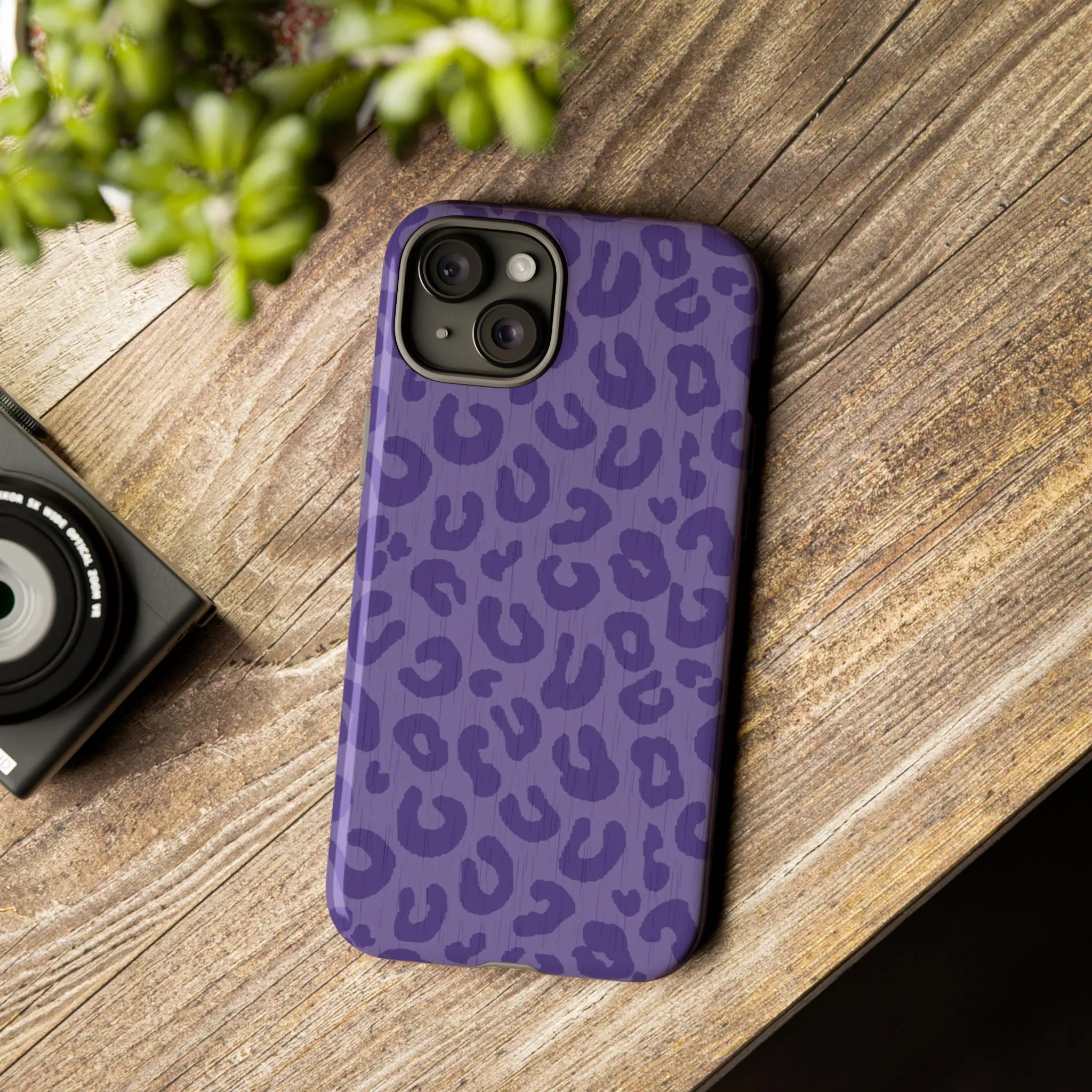 Purple Cheetah Cell Phone Tough Case - Various Styles/Sizes
