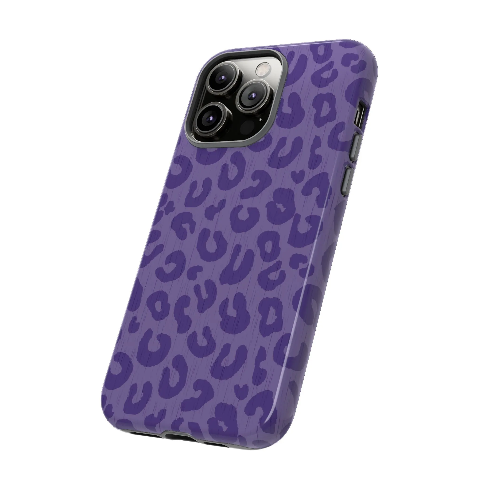 Purple Cheetah Cell Phone Tough Case - Various Styles/Sizes