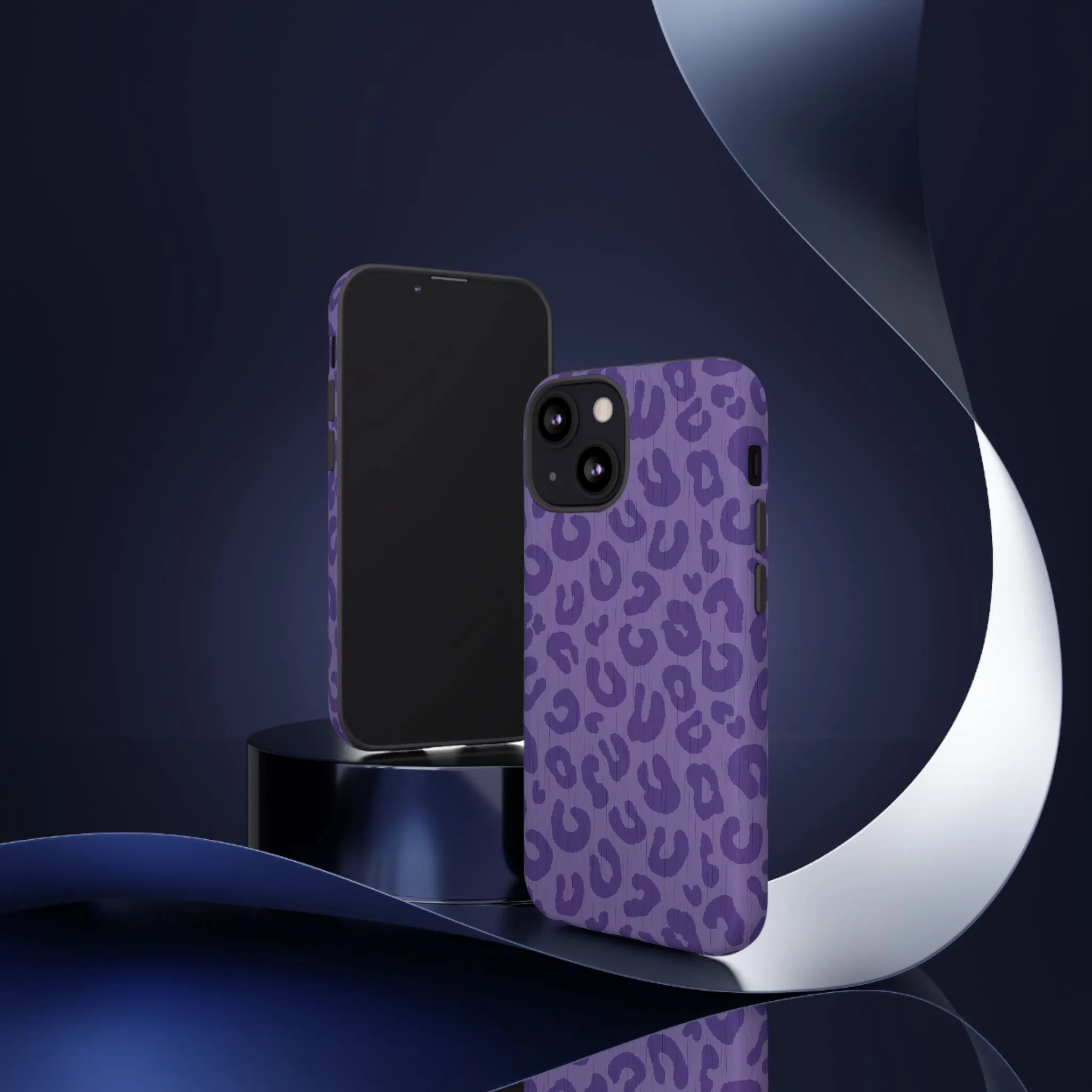 Purple Cheetah Cell Phone Tough Case - Various Styles/Sizes