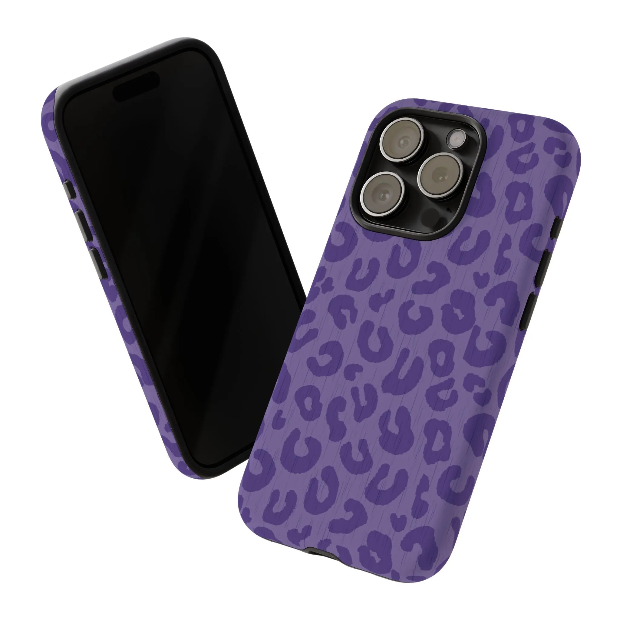 Purple Cheetah Cell Phone Tough Case - Various Styles/Sizes