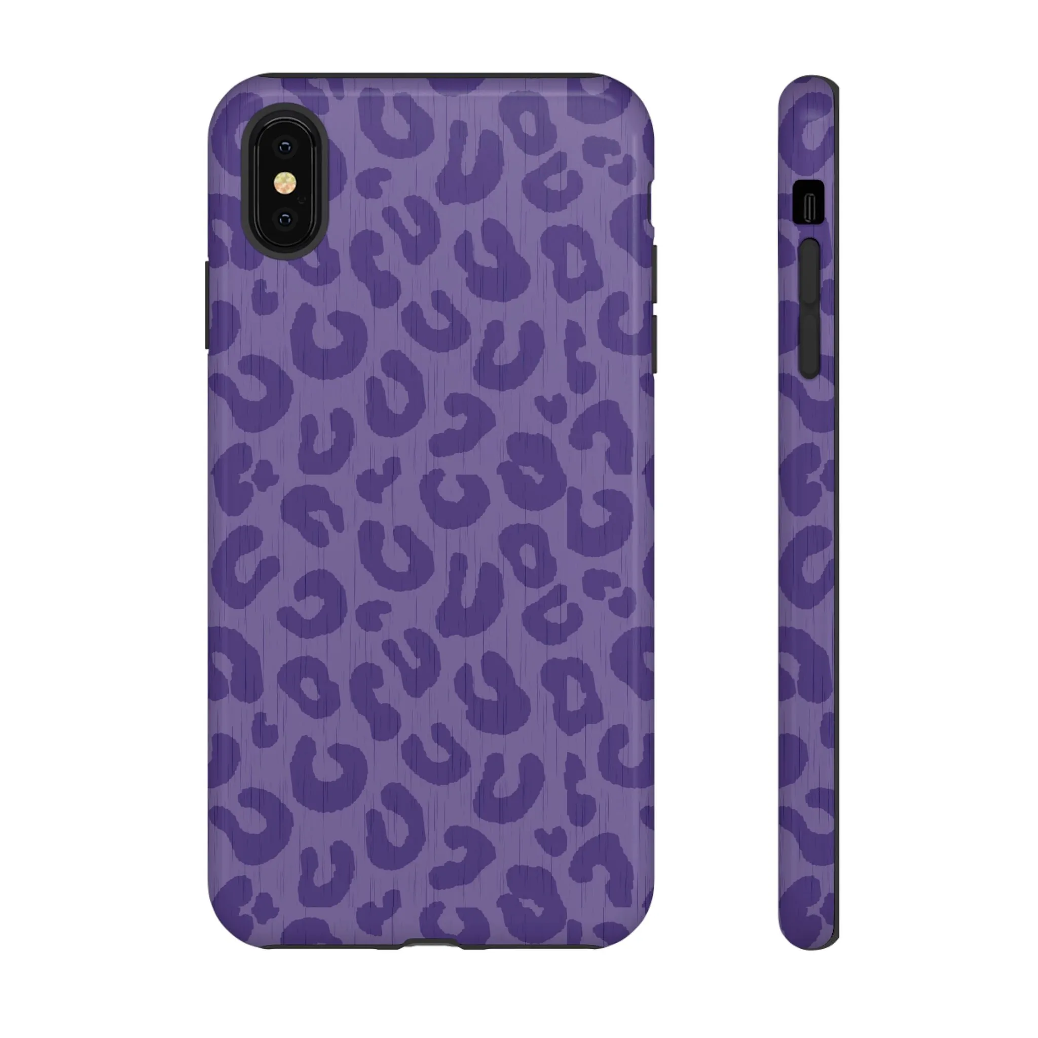 Purple Cheetah Cell Phone Tough Case - Various Styles/Sizes