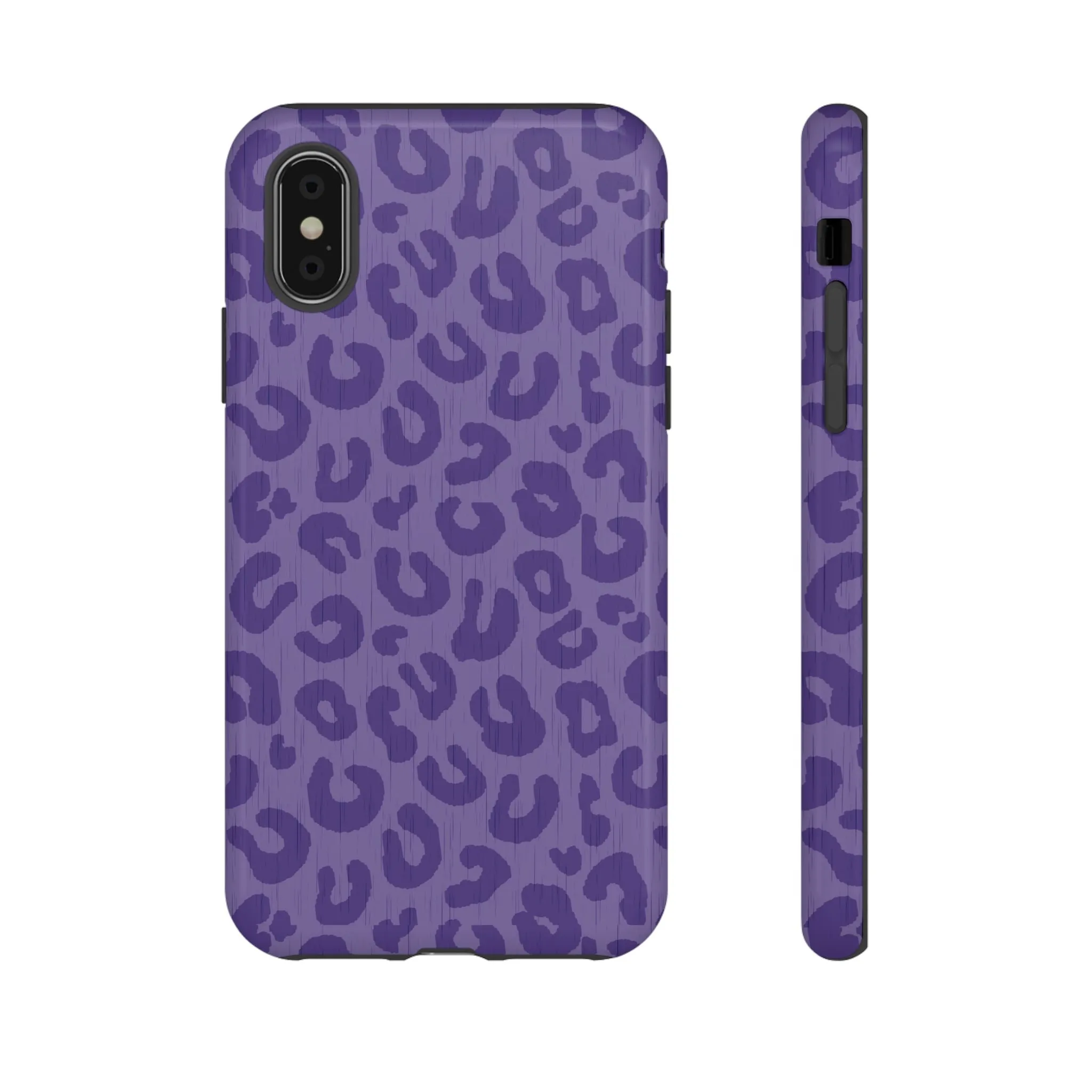 Purple Cheetah Cell Phone Tough Case - Various Styles/Sizes