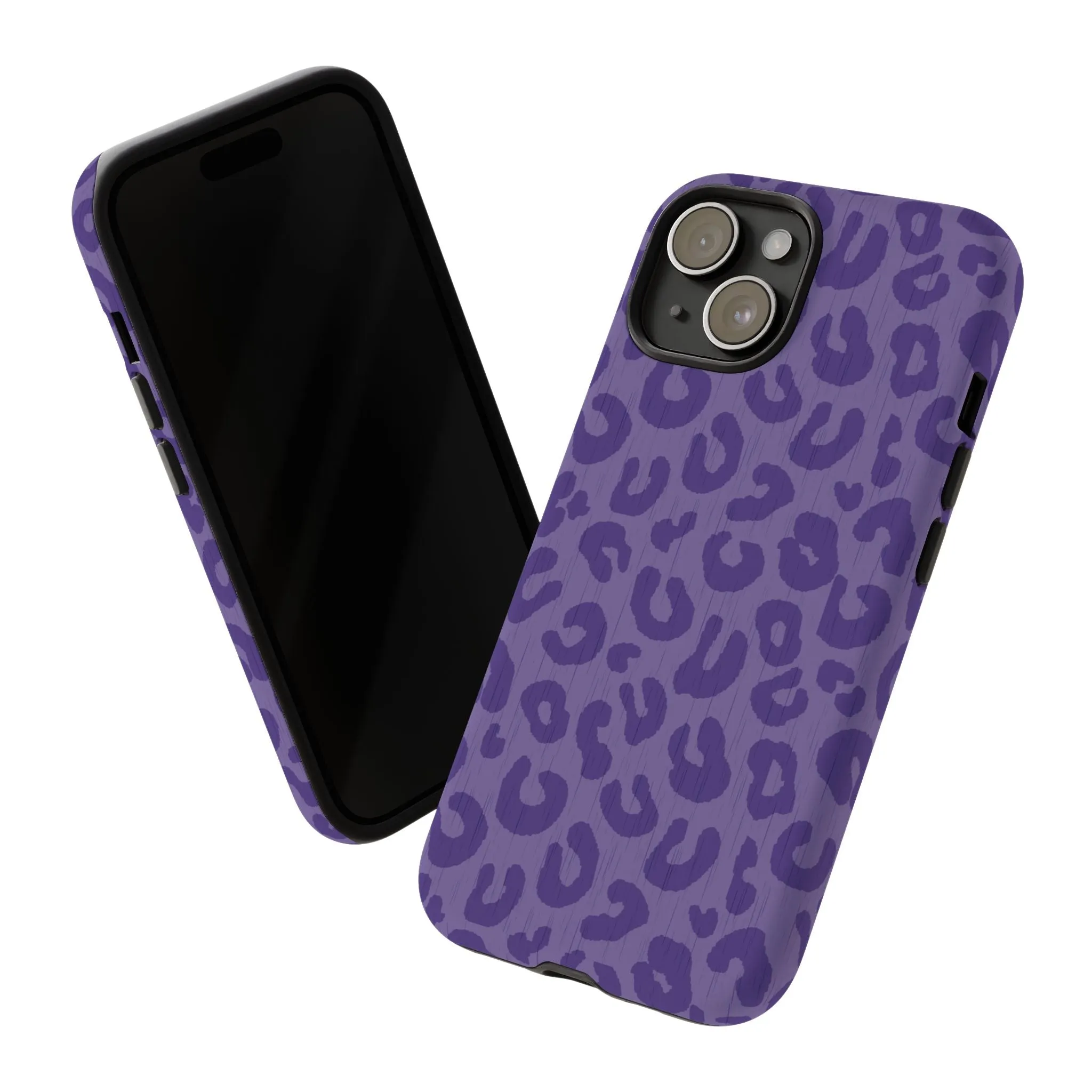 Purple Cheetah Cell Phone Tough Case - Various Styles/Sizes