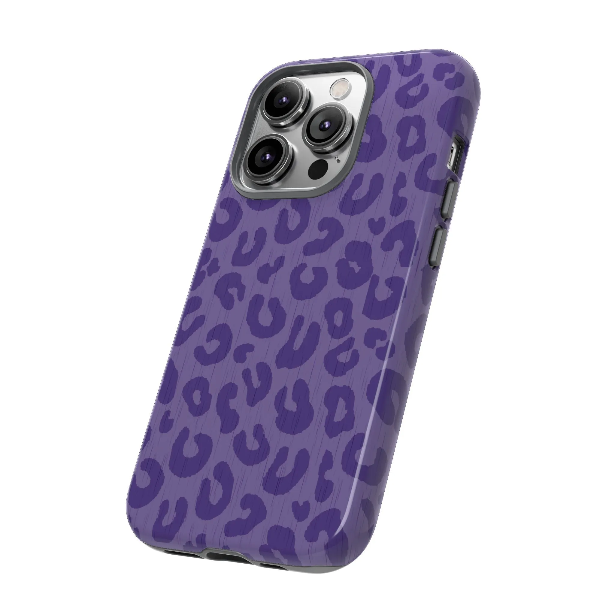 Purple Cheetah Cell Phone Tough Case - Various Styles/Sizes