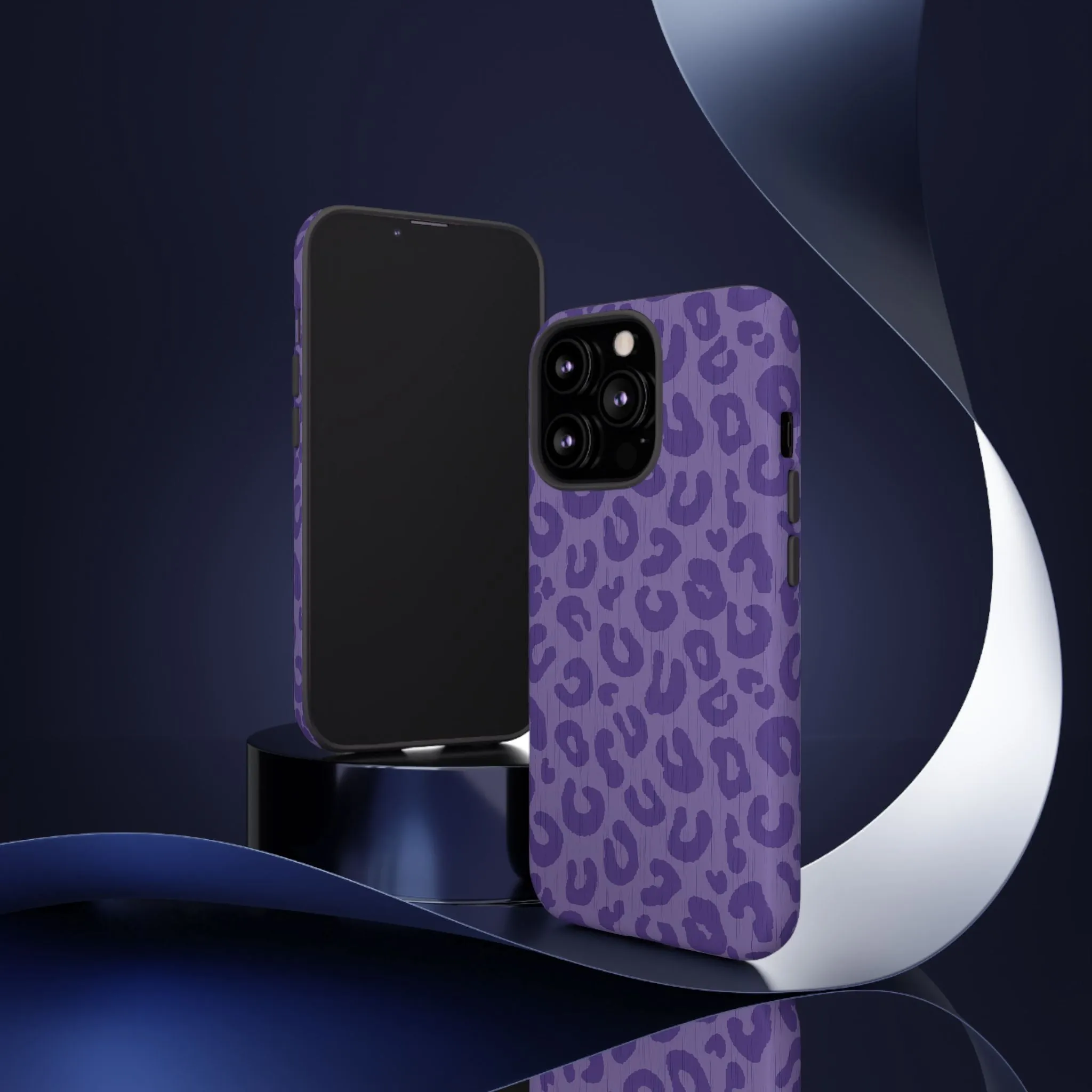 Purple Cheetah Cell Phone Tough Case - Various Styles/Sizes