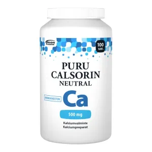 PURU Calsorin Neutral 500 mg purutabletti 100 kpl