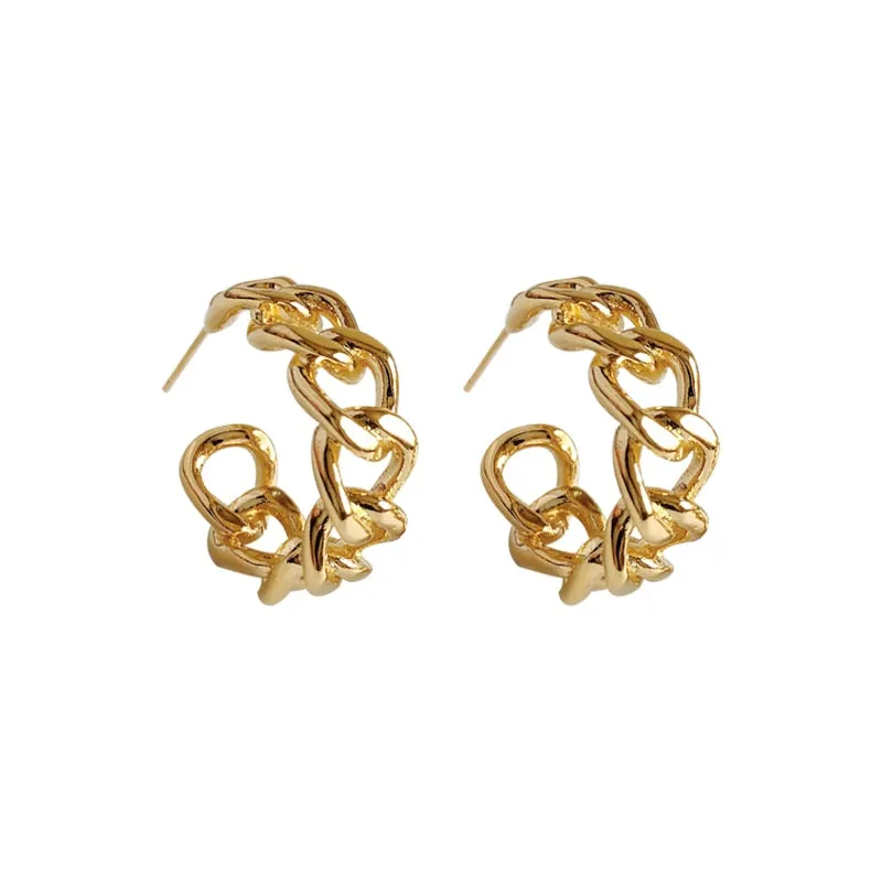 "CHAINLINK HOOP" Earrings