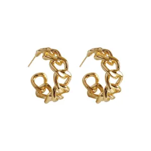 "CHAINLINK HOOP" Earrings