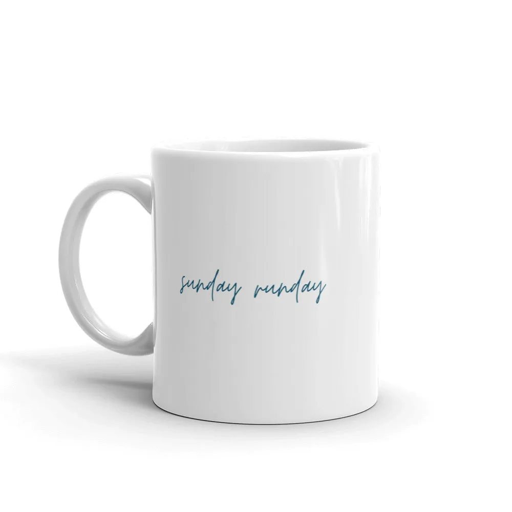 "Sunday Runday- BLUE" Mug