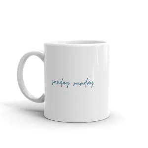 "Sunday Runday- BLUE" Mug
