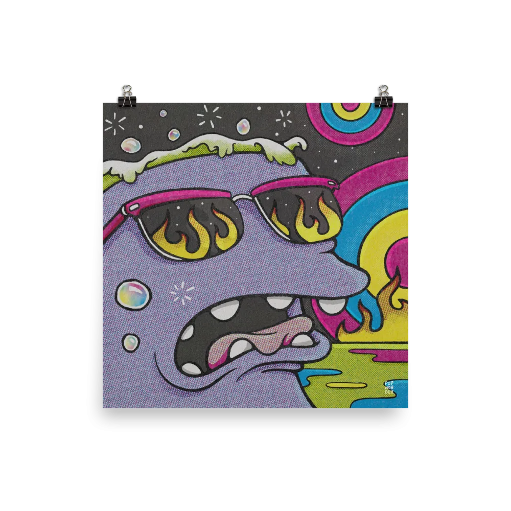 "This is fine" Pop Wonder Art Print 12in x 12in