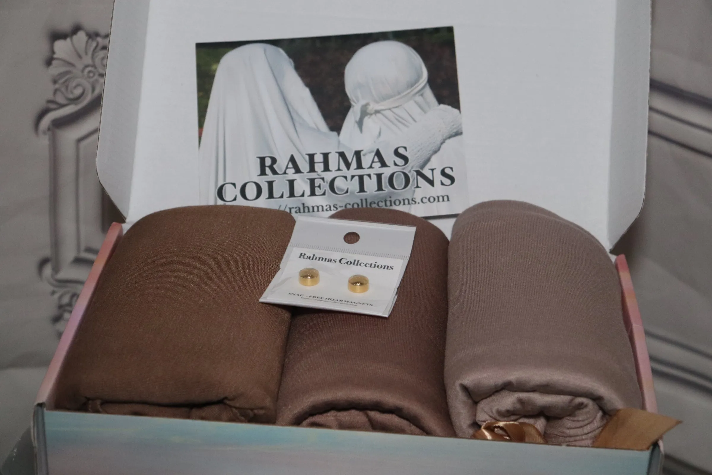 Ramadan  jersey Hijab Box :Cocoa