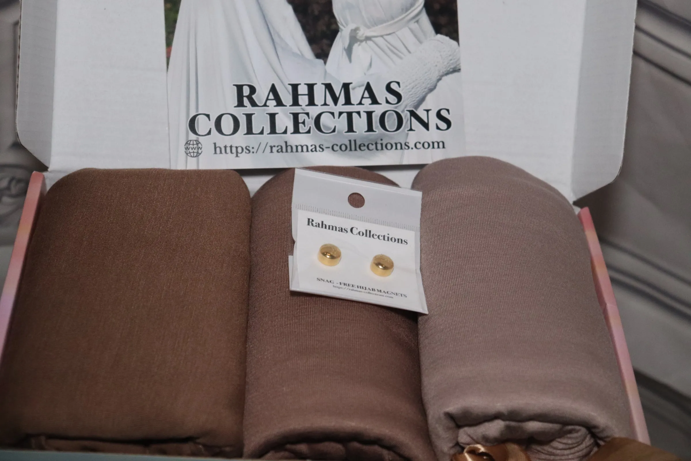 Ramadan  jersey Hijab Box :Cocoa