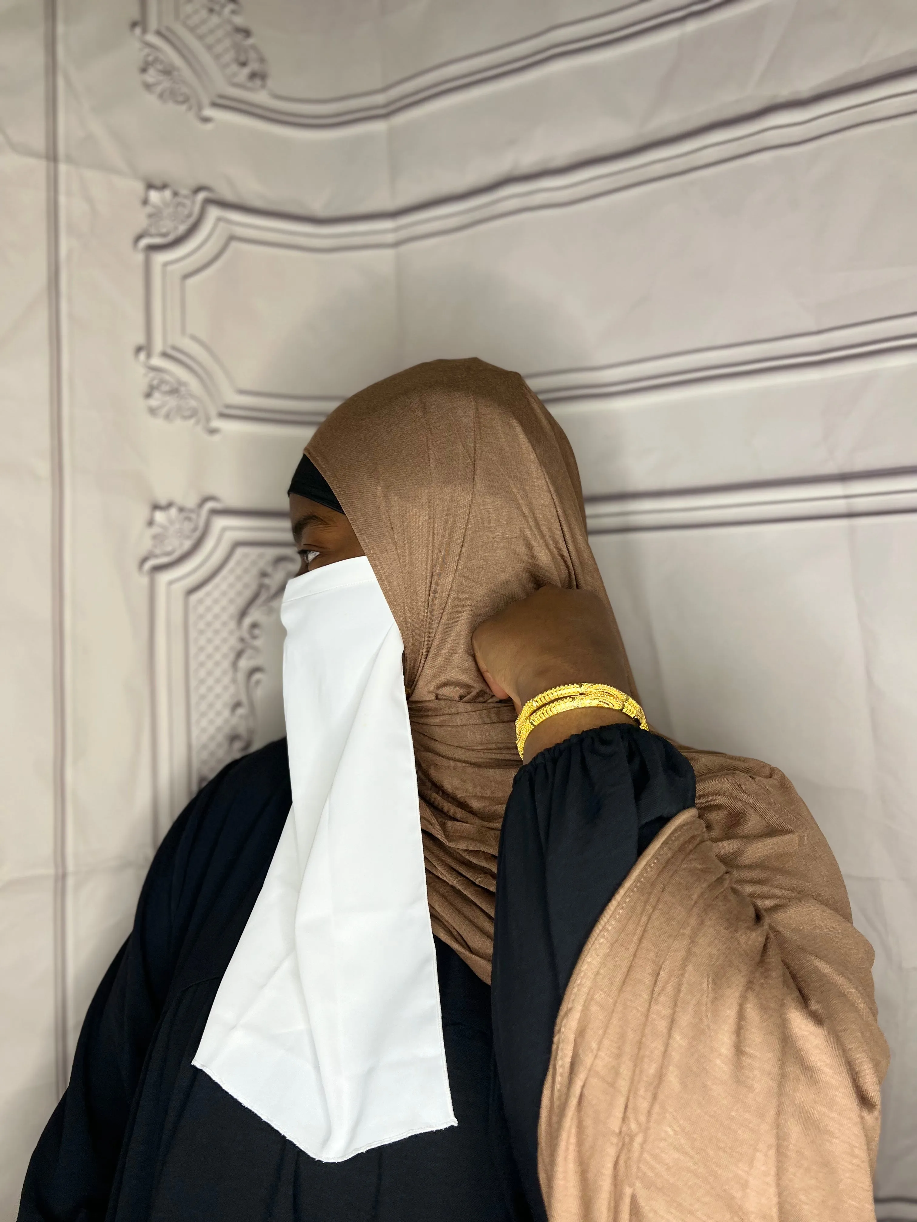 Ramadan  jersey Hijab Box :Cocoa