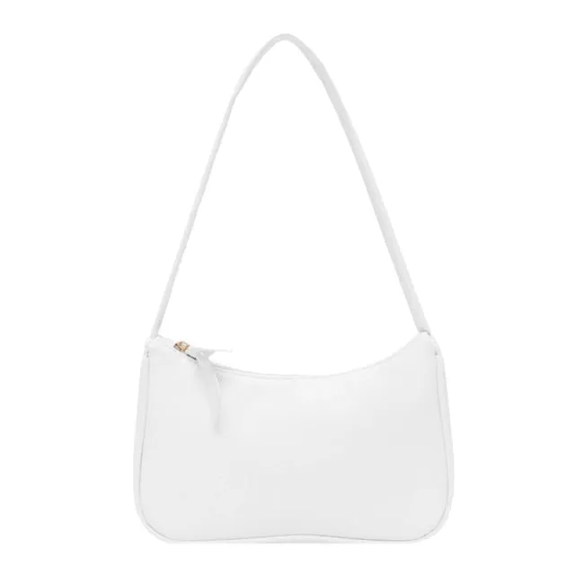 Realaiot Women's Bag Soft PU Leather Women Shoulder Underarm Bag Retro Solid Color Ladies Handbags Fashion Design Girls Small Top-Handle