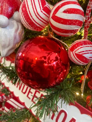 Red Shiny Ornament Ball