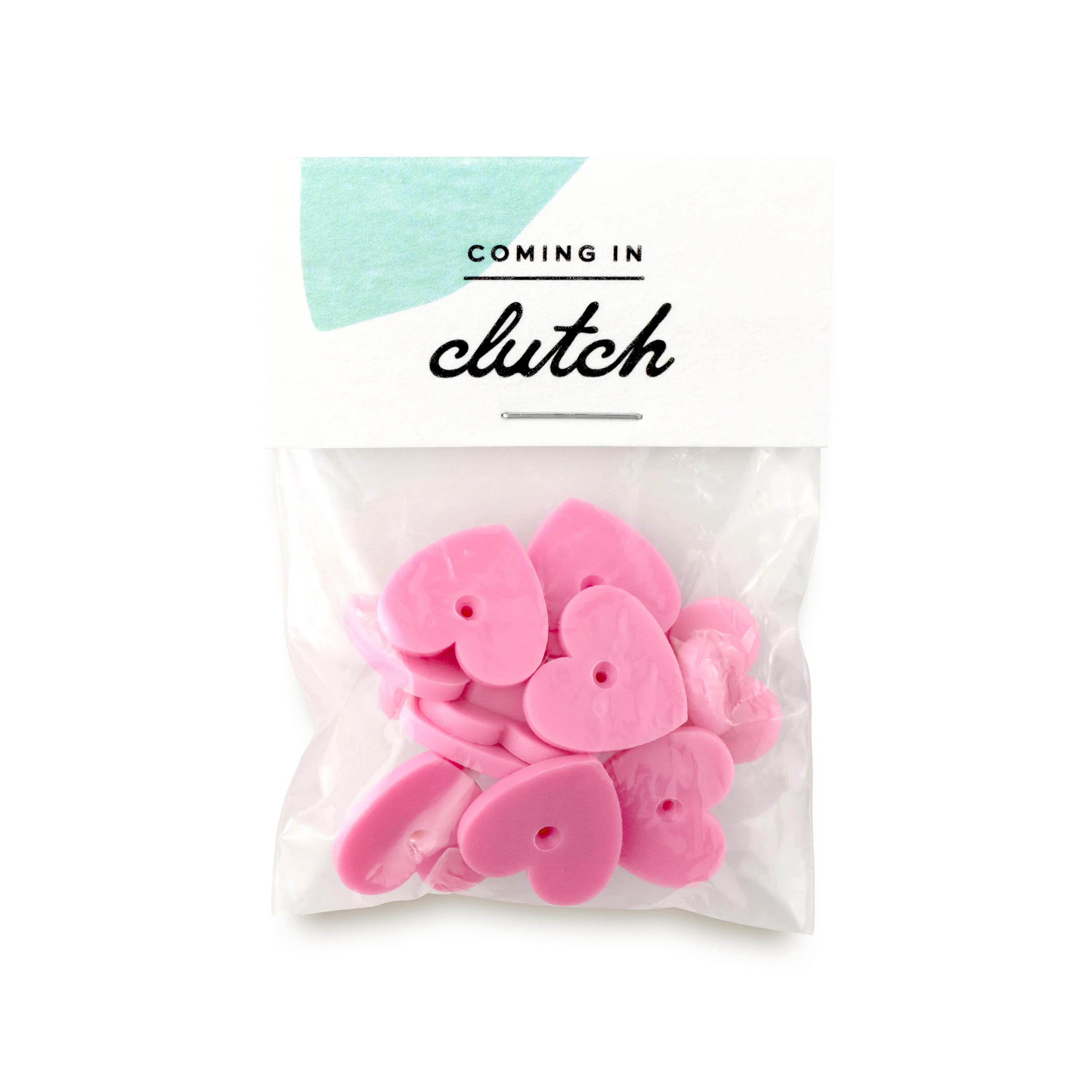 Replacement Clutches · Rubber Heart, Pink