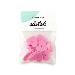 Replacement Clutches · Rubber Heart, Pink